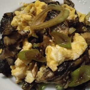 ふわふわ卵✨まいたけと卵の和風炒め【和食・副菜】